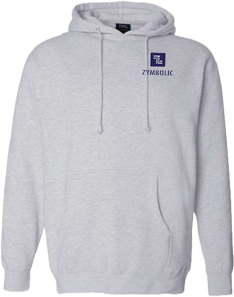 Embroidered Zymbolic Hoodie — small left-chest logo